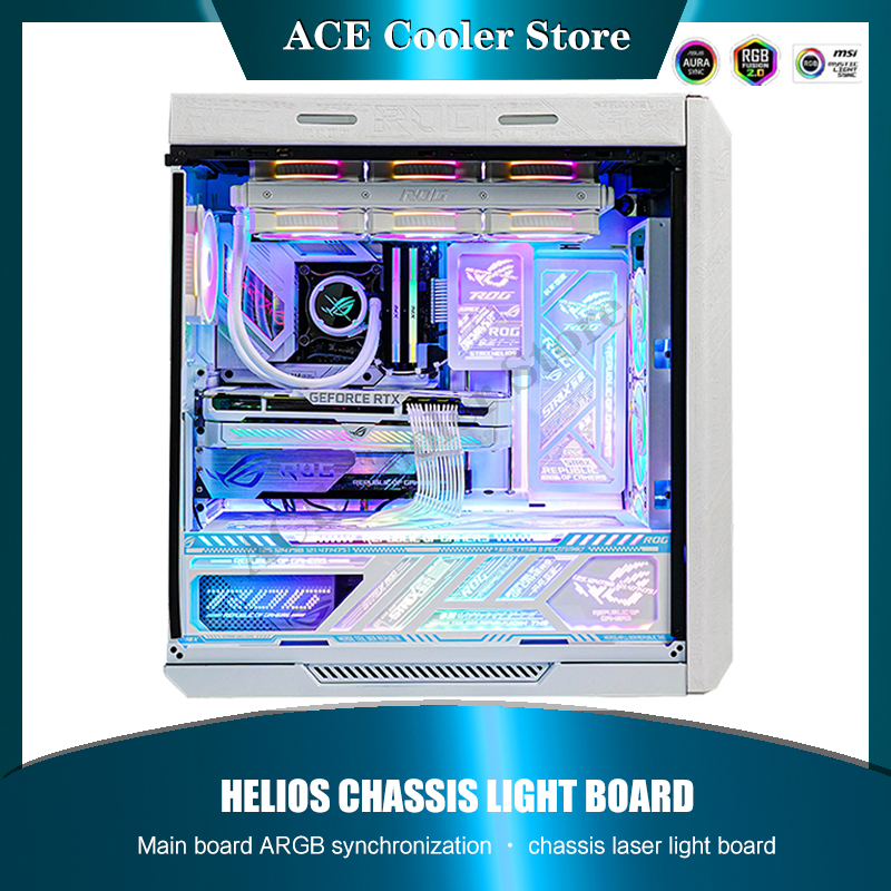 Gaming Accessories Desktop - RGB Specchio PC Caso Piastra Posteriore