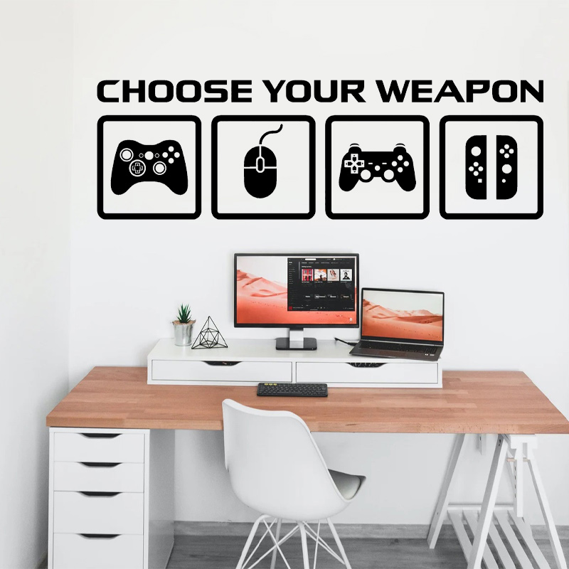 Gaming Accessories Wall - Decalcomania della parete della decorazione del
