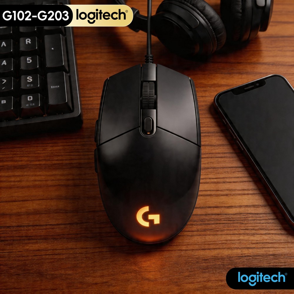 Logitech Mouse G203 - Mouse da Gaming Logitech G102 G203,