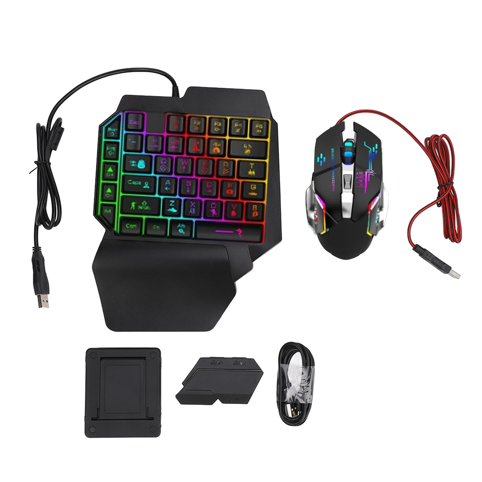 Gaming Accessories Combo - Set Convertitore Tastiera e Mouse, Combo