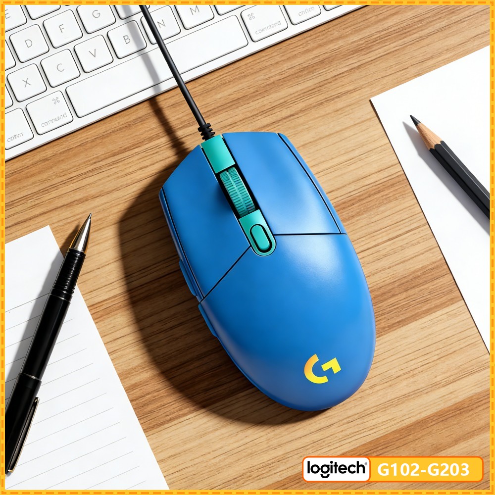 Logitech Mouse G203 - Mouse USB cablato Logitech G102 G203,