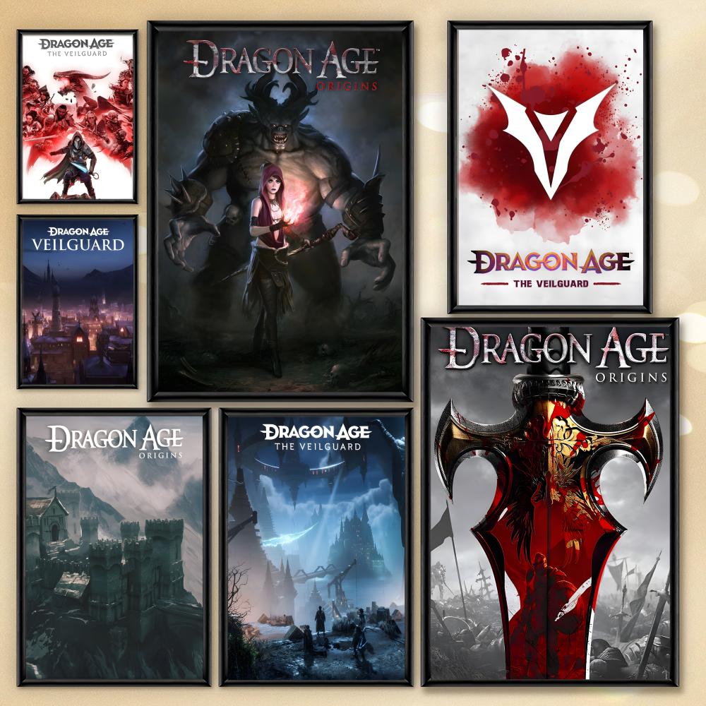 Gaming Accessories Wall - Poster Decorativo D-Dragon Age Anime per