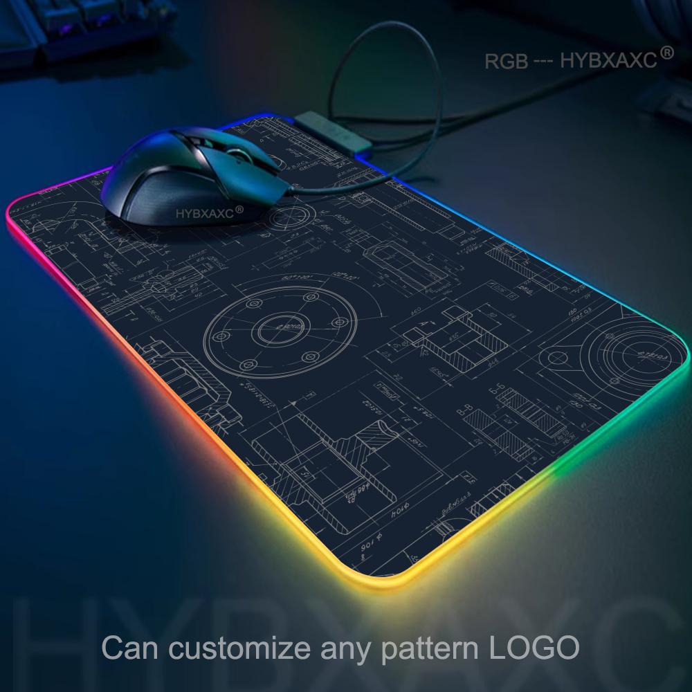 Gaming Accessories Drawing - Tappetino per Mouse RGB con Disegno