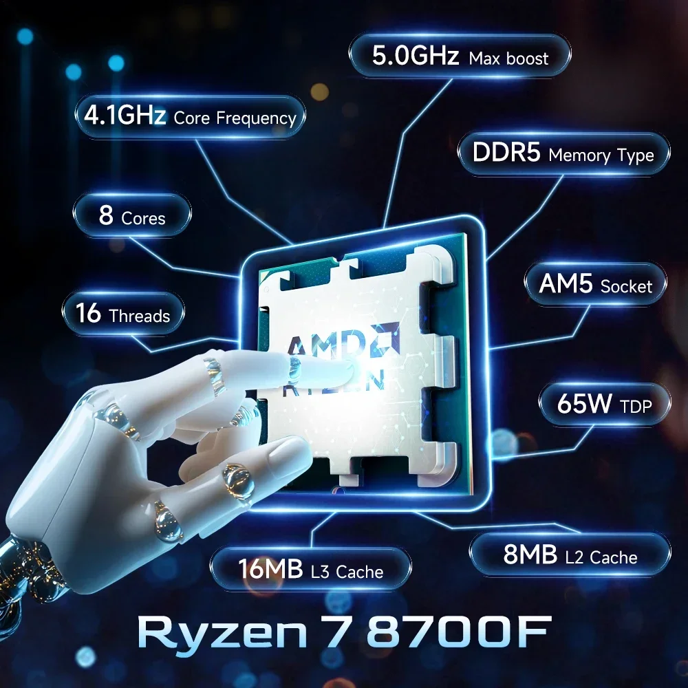 Nuova CPU AMD Ryzen 7 8700F R7 - Amd Cpu Ryzen 7 recensione e prezzo