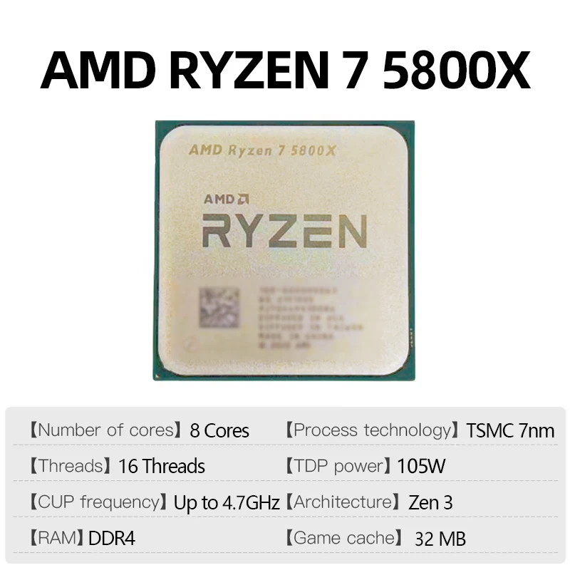 AMD Ryzen 7 5800X CPU in confe - Amd Cpu Ryzen 7 recensione e prezzo