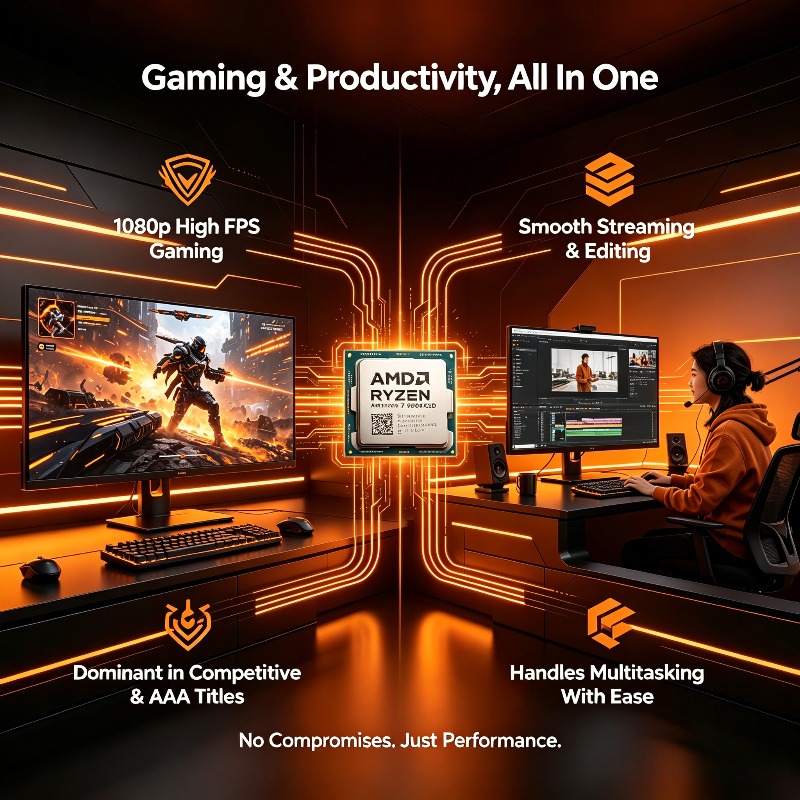 Processore AMD Ryzen 7 9800X3D - Amd Cpu Ryzen 7 recensione e prezzo