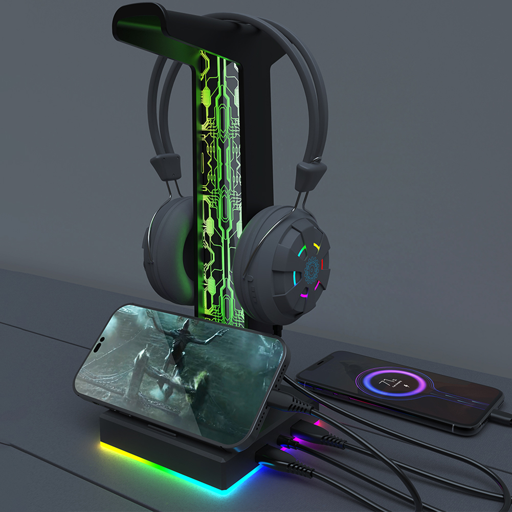 Supporto per Cuffie RGB con 10 - Headset Stand Rgb recensione e prezzo