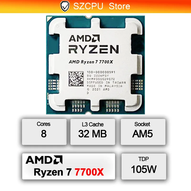 AMD Ryzen 7 7700X Chip da Gami - Amd Cpu Ryzen 7 recensione e prezzo