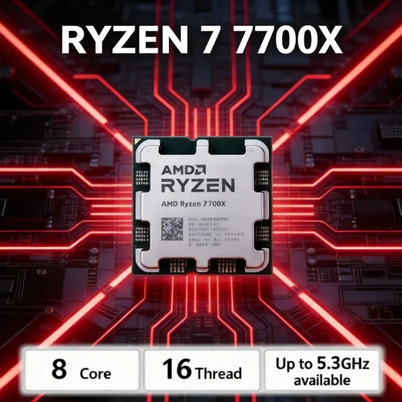 AMD Ryzen 7 7700X R7 7700X CPU - Amd Cpu Ryzen 7 recensione e prezzo
